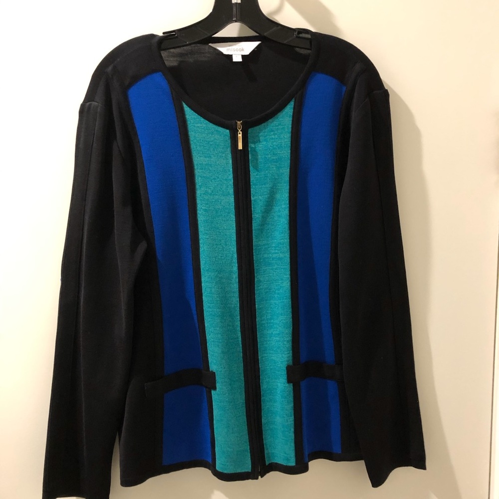 Zippered Knit Top